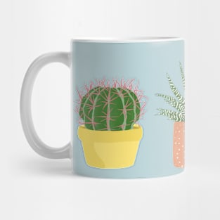Succulent Pots Illustration Mug